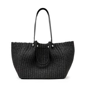 ALLSAINTS allington straw woven tote